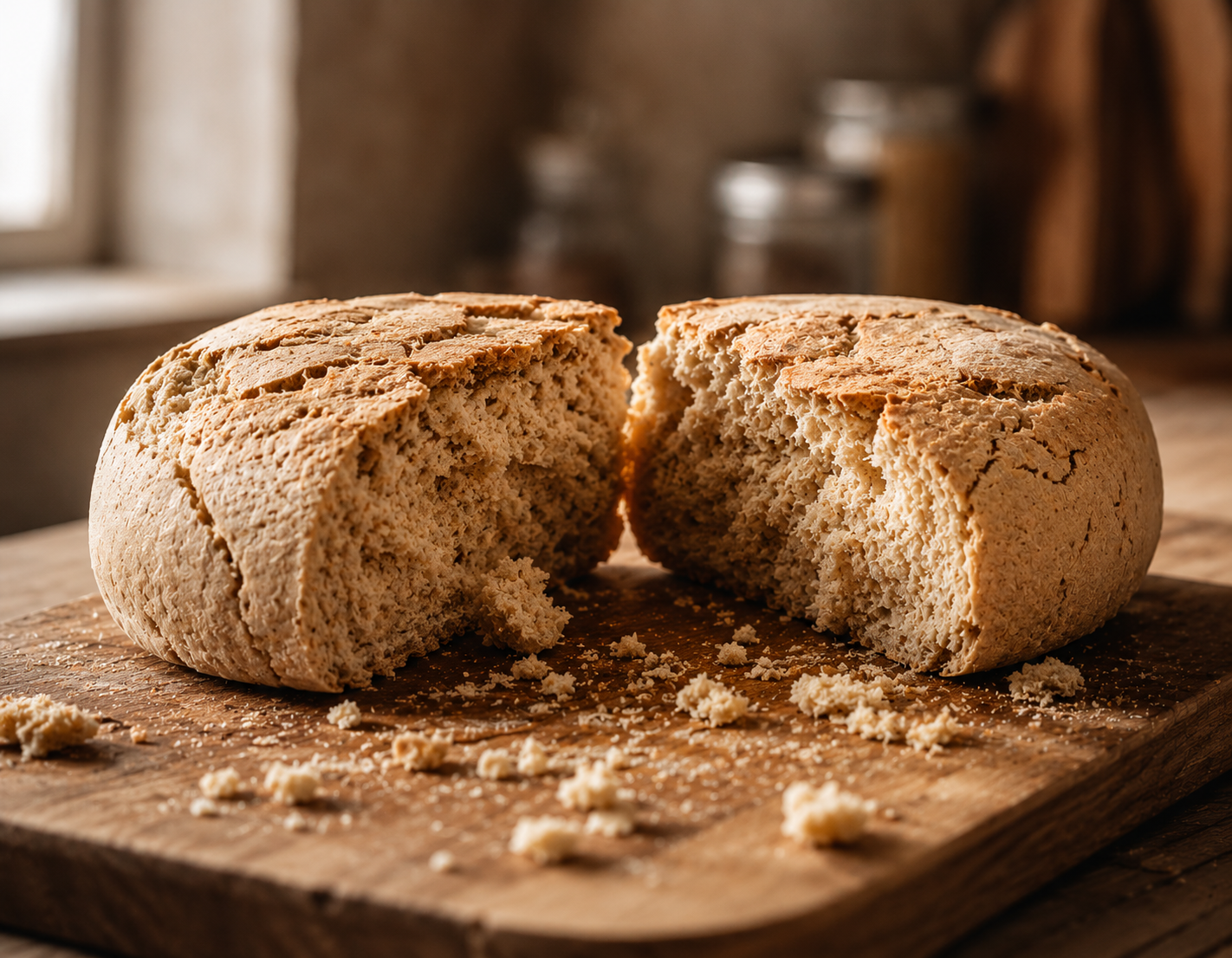 Pan sin gluten duro y seco