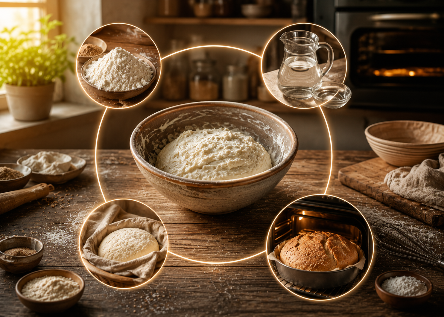 Ingredientes y método para preparar pan sin gluten